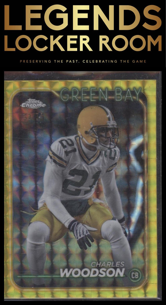 2024 Topps Chrome #72 Charles Woodson Yellow Geometric Refractor #/75