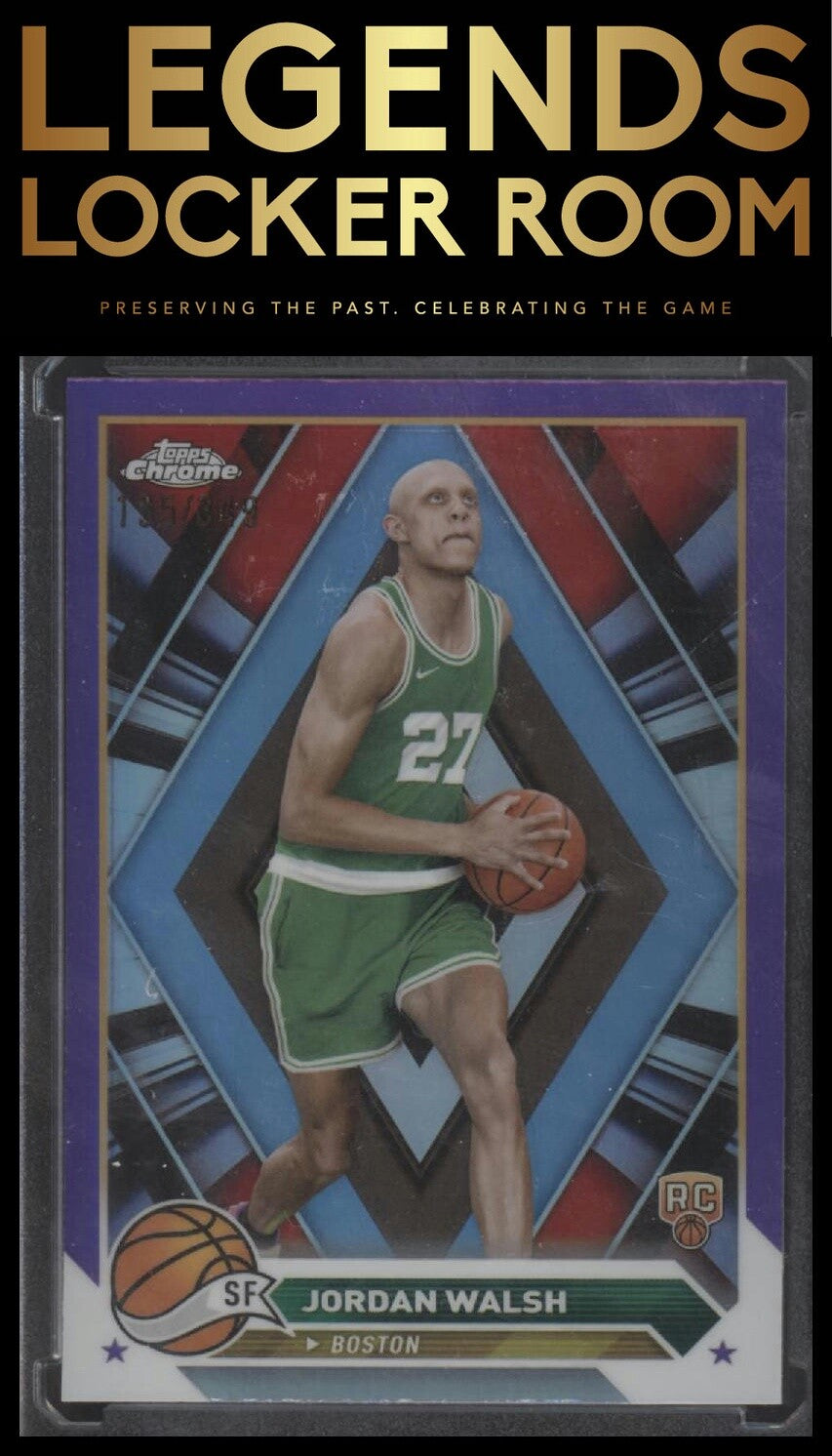 2023-24 Topps Chrome #189 Jordan Walsh Purple Refractors #/349