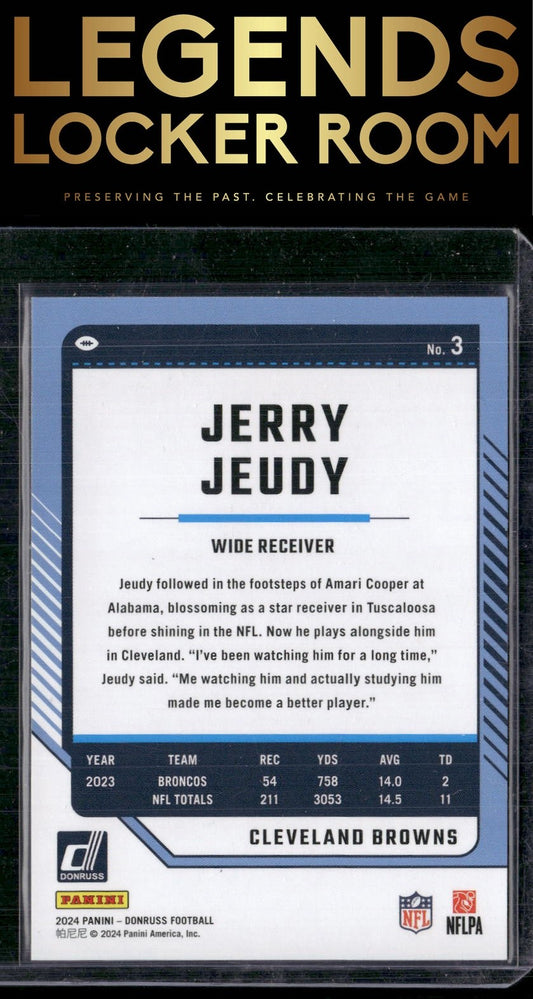 2024 Donruss #3 Jerry Jeudy No Name