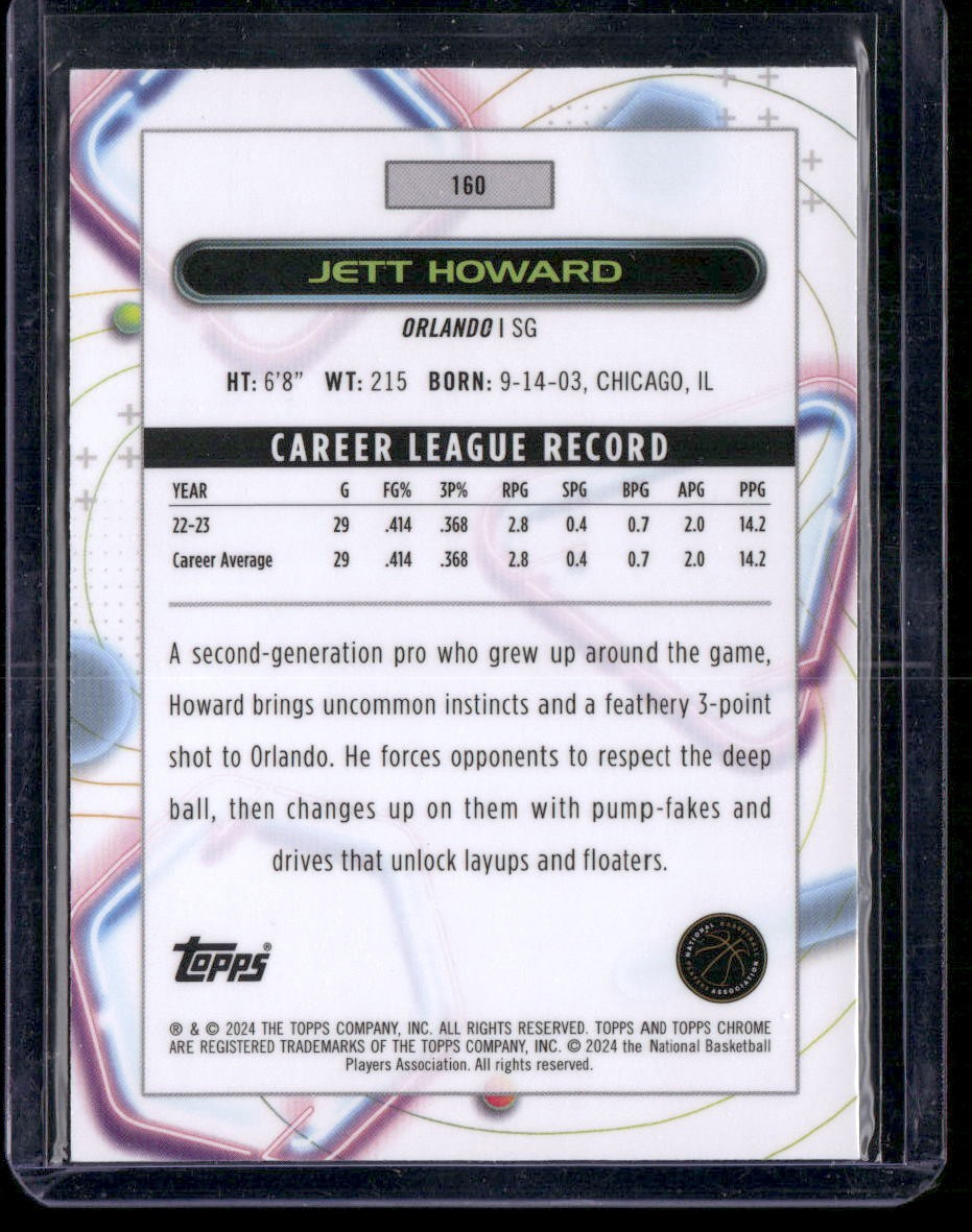 2023-24 Topps Chrome Cosmic #160 Jett Howard