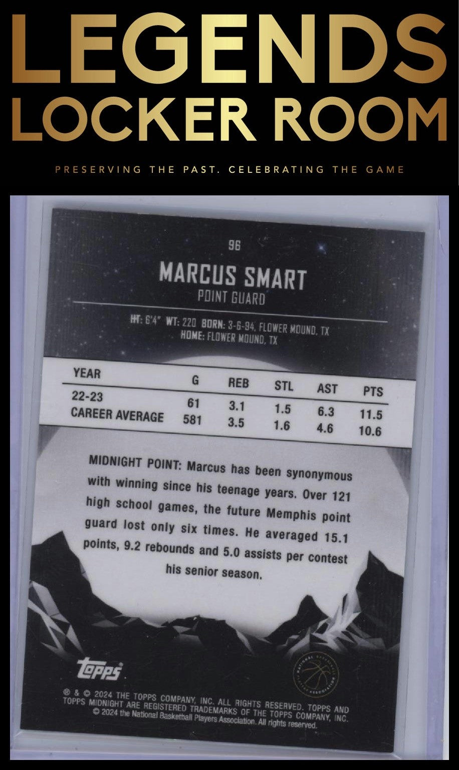 2023-24 Topps Midnight #96 Marcus Smart /12