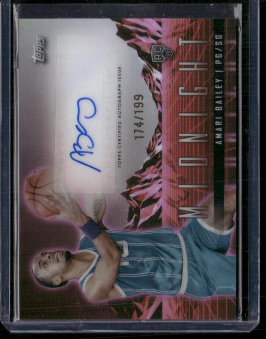 2023-24 Topps Midnight Amari Bailey Rookie Horizon Signatures Twilight #/199