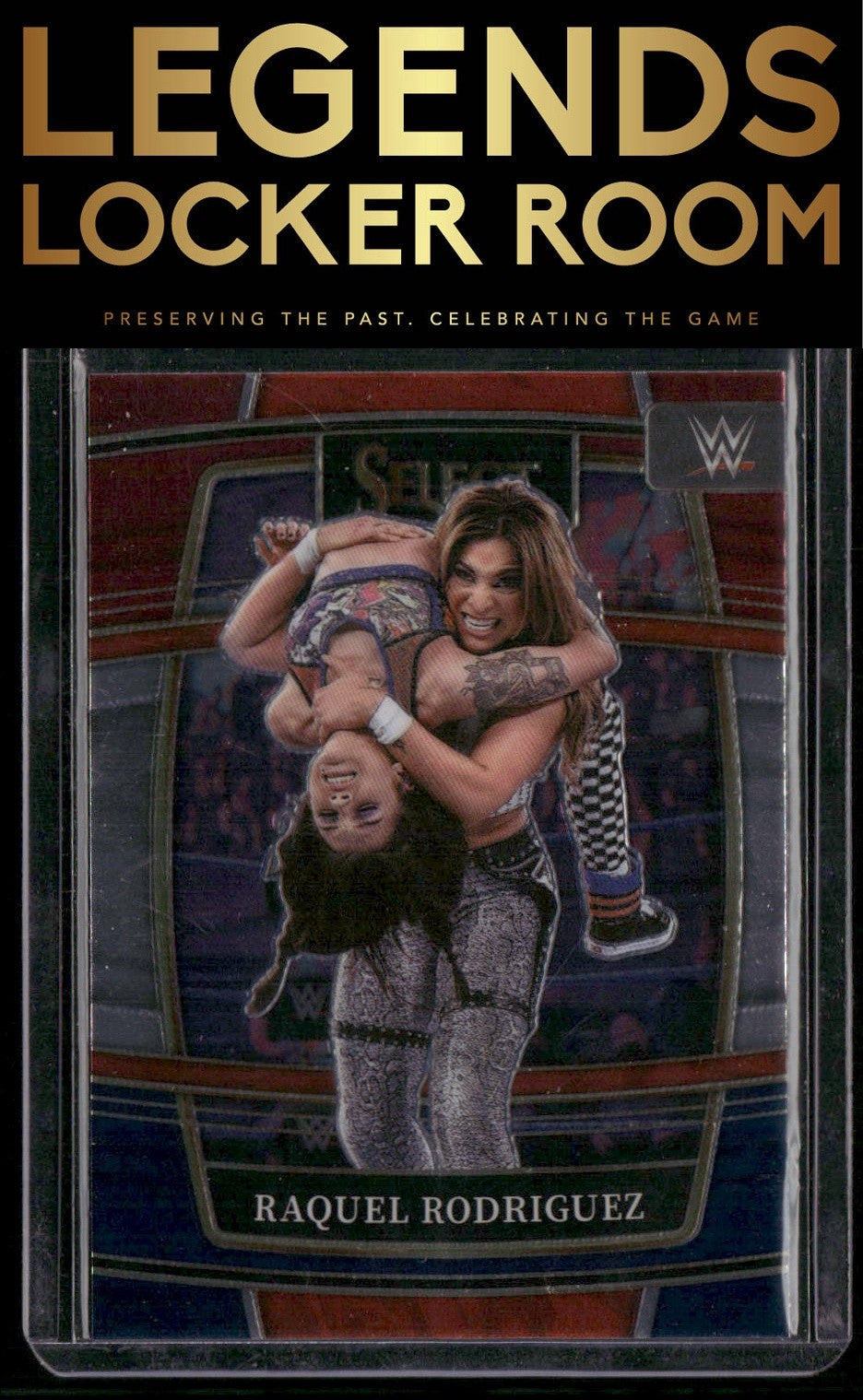 2022 Panini Select WWE #6 Raquel Rodriguez Red and Blue