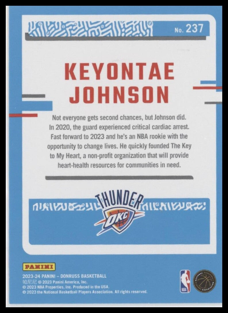 2023-24 Donruss #237 Keyontae Johnson