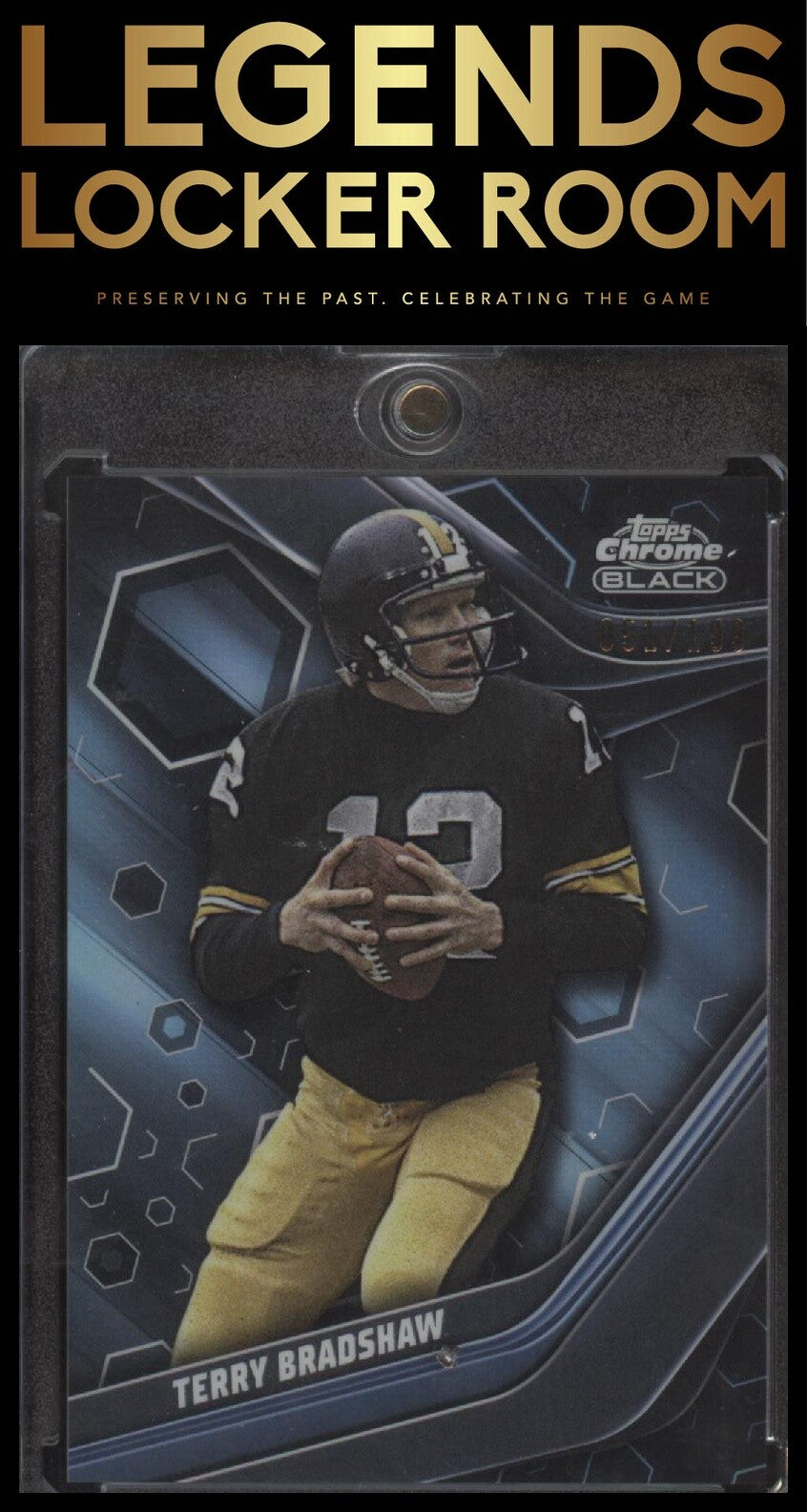 2023 Topps Composite Terry Bradshaw Topps Chrome Black Refractor /199