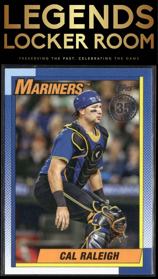 2025 Topps Cal Raleigh 1990 Topps Baseball 35th Anniversary