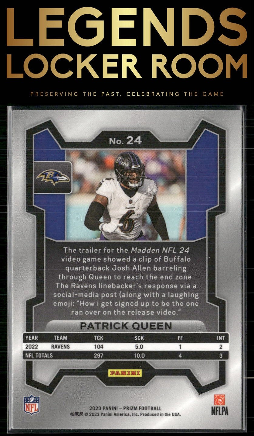 2023 Panini Prizm #24 Patrick Queen
