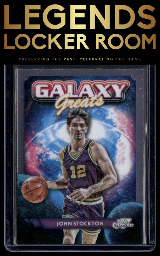 2023-24 Topps Chrome Cosmic #GG-21 John Stockton Galaxy Greats