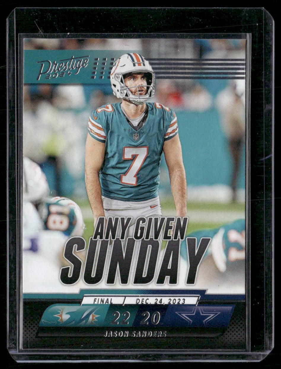 2024 Panini Prestige #AGS-JSS Jason Sanders Any Given Sunday