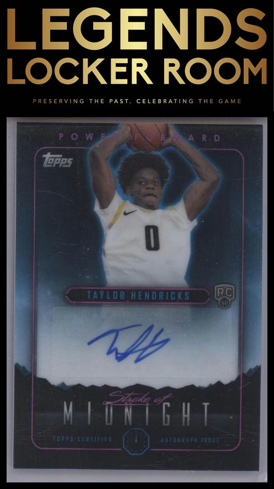 2023-24 Topps Midnight #SMA-THE Taylor Hendricks Stroke of Midnight Autographs