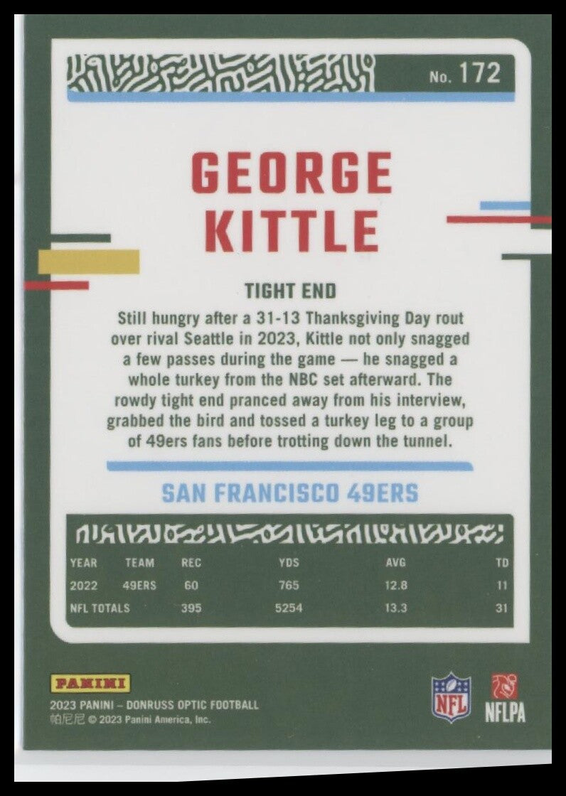 2023 Donruss Optic #172 George Kittle