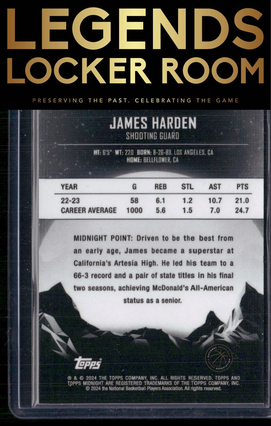 2023-24 Topps Midnight #54 James Harden