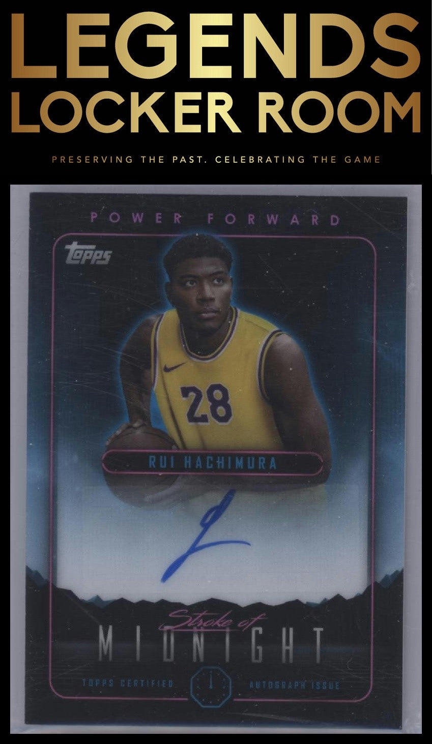 2023-24 Topps Midnight #SMA-RH Rui Hachimura Stroke of Midnight Autographs
