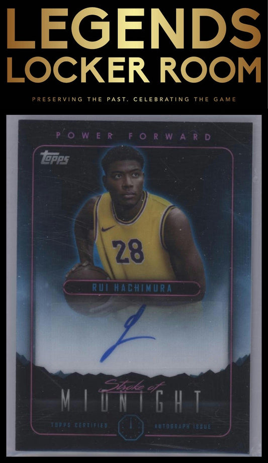2023-24 Topps Midnight #SMA-RH Rui Hachimura Stroke of Midnight Autographs