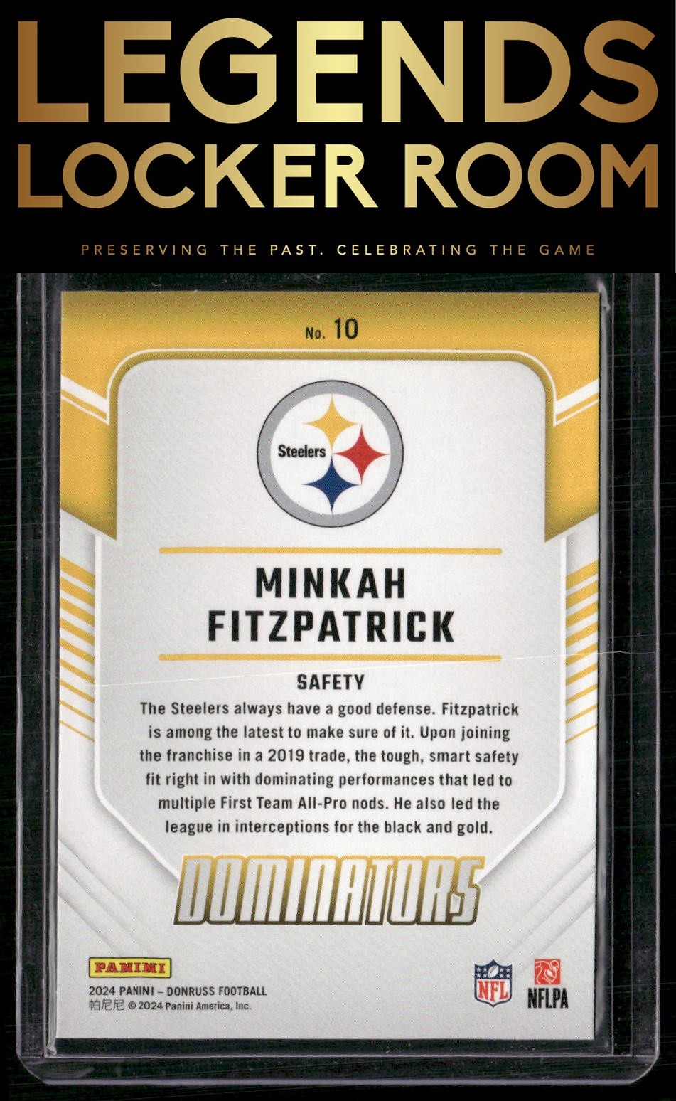 2024 Donruss #10 Minkah Fitzpatrick Dominators