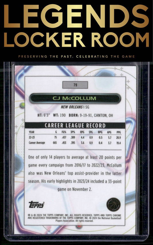 2023-24 Topps Chrome Cosmic #79 CJ McCollum