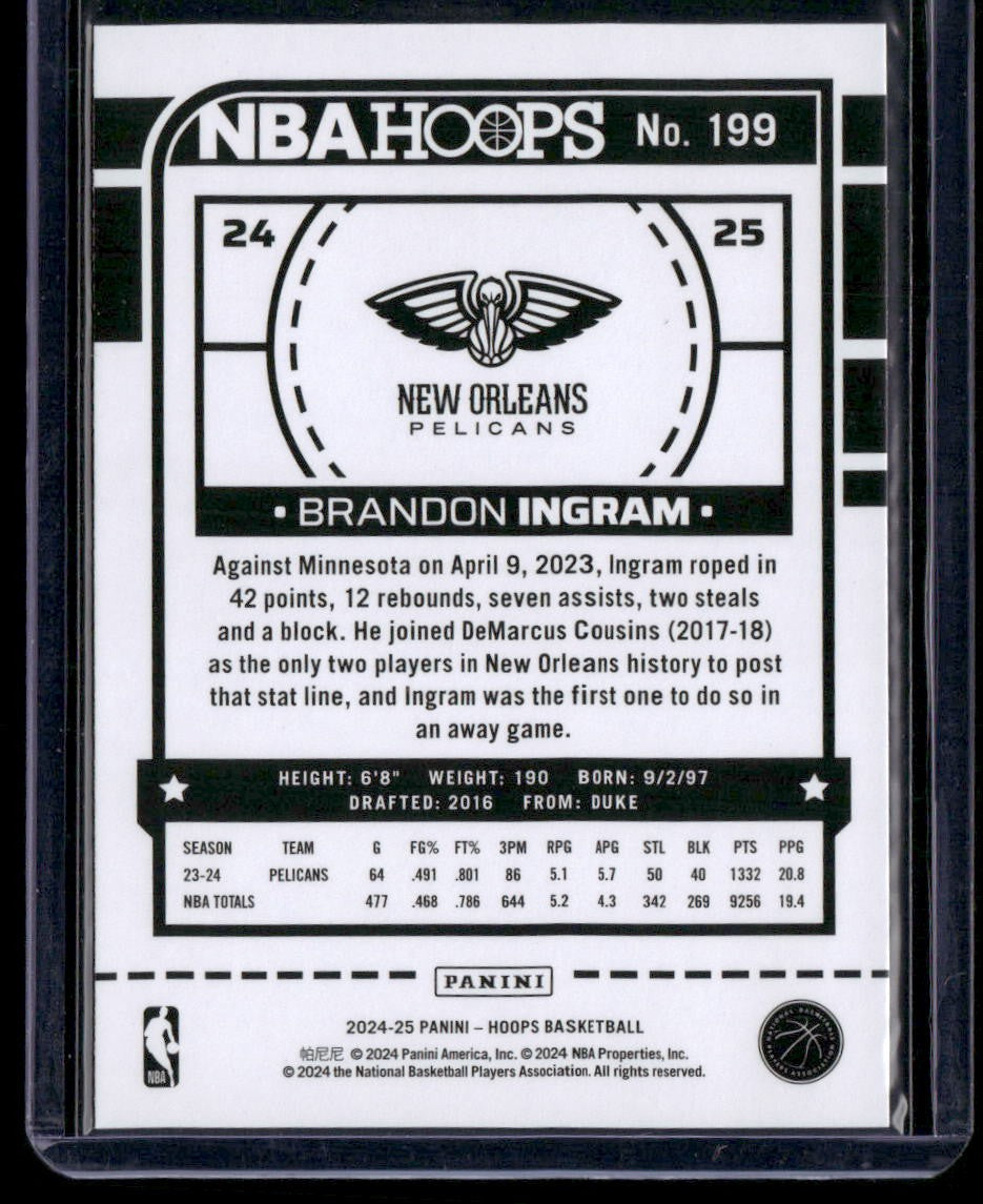 2024-25 Hoops #199 Brandon Ingram