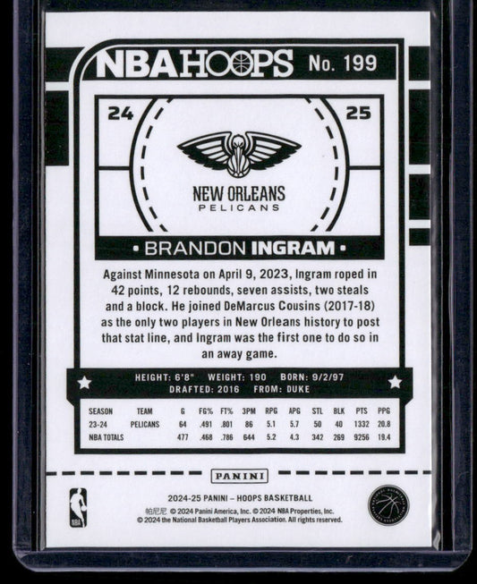 2024-25 Hoops #199 Brandon Ingram