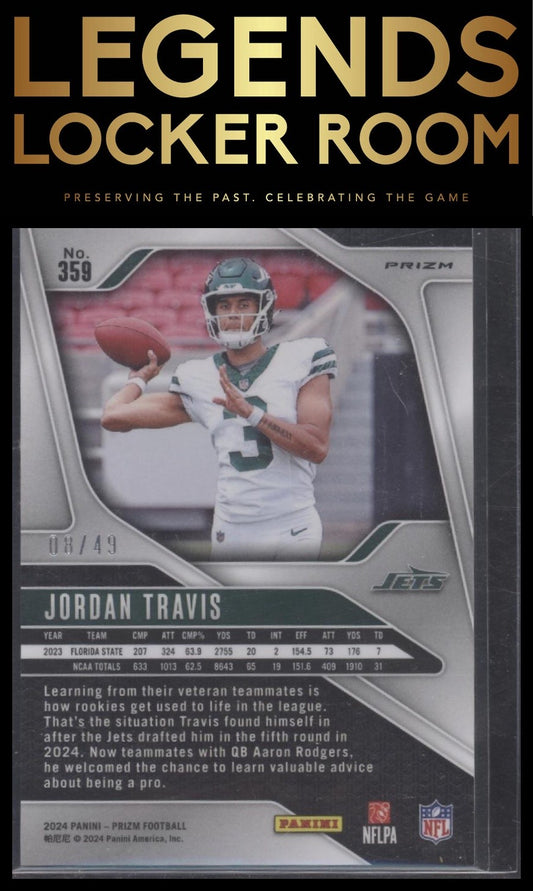 2024 Panini Prizm #359 Jordan Travis Purple Power #/49