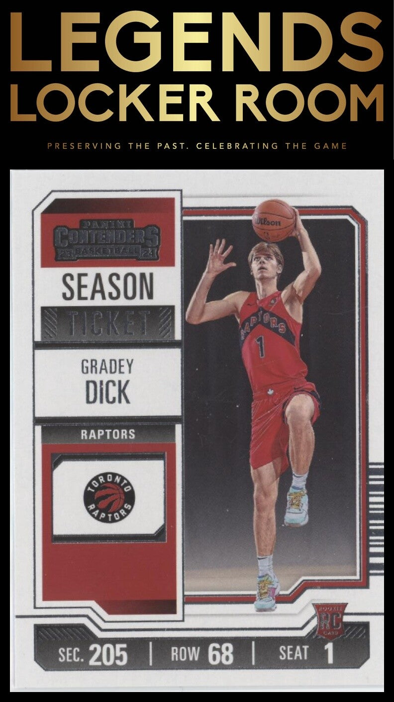 2023-24 Panini Contenders #71 Gradey Dick Season Ticket Retail