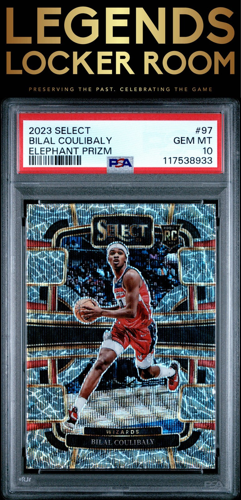 2023 Panini Select #97 Bilal Coulibaly Elephant Prizm PSA 10