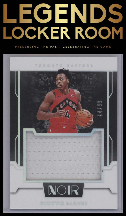 2023-24 Panini Noir #JM-SBA Scottie Barnes Jumbo Material #/99