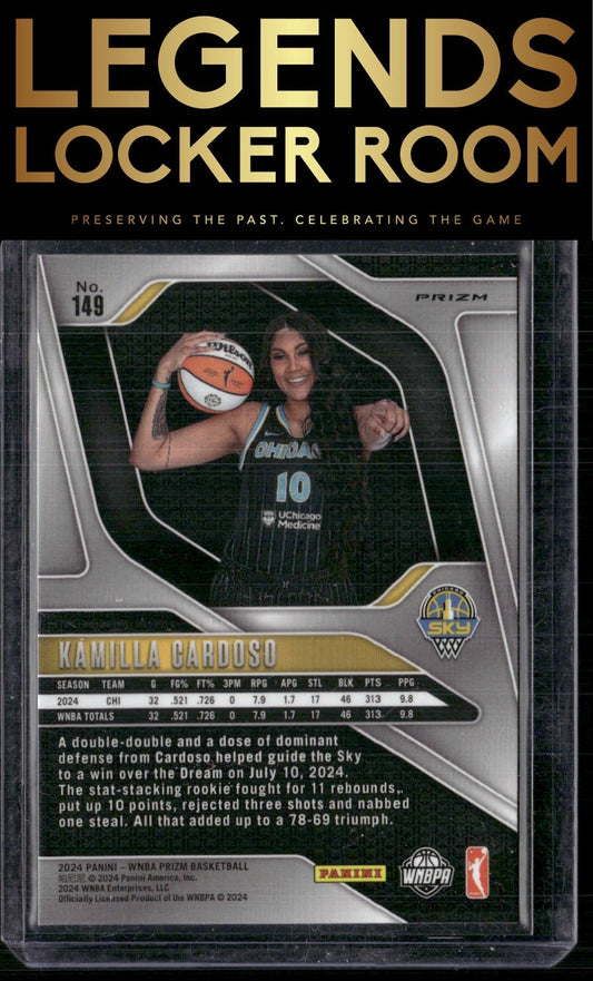 2024 Panini Prizm WNBA #149 Kamilla Cardoso Silver Prizms