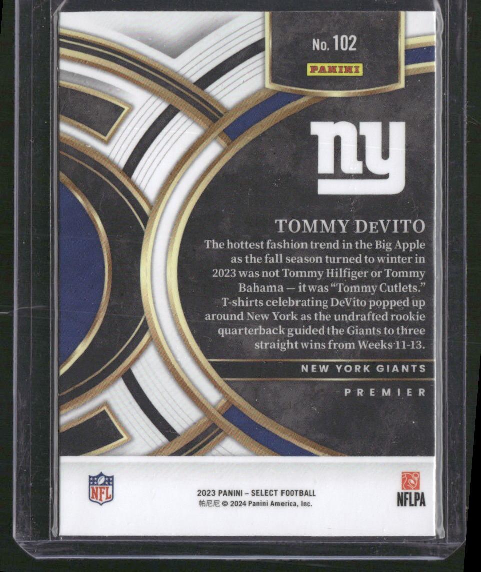 2023 Panini Select #102 Tommy DeVito