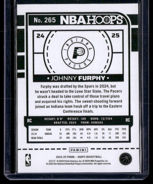 2024-25 Hoops #265 Johnny Furphy
