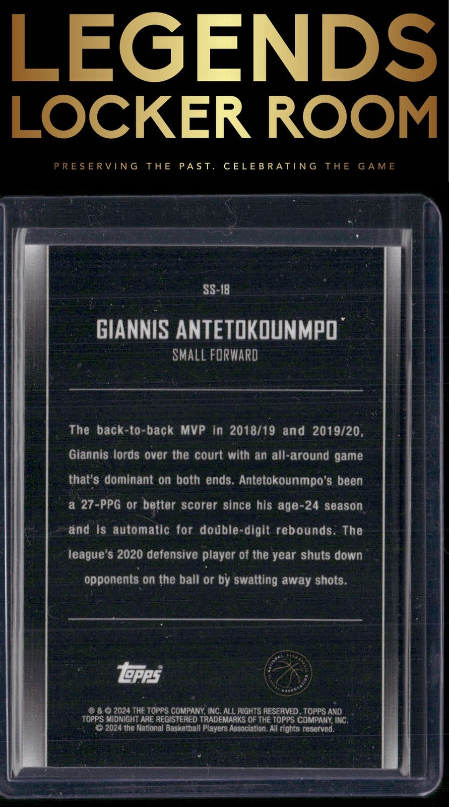 2023-24 Topps Midnight #SS-18 Giannis Antetokounmpo Star Studded