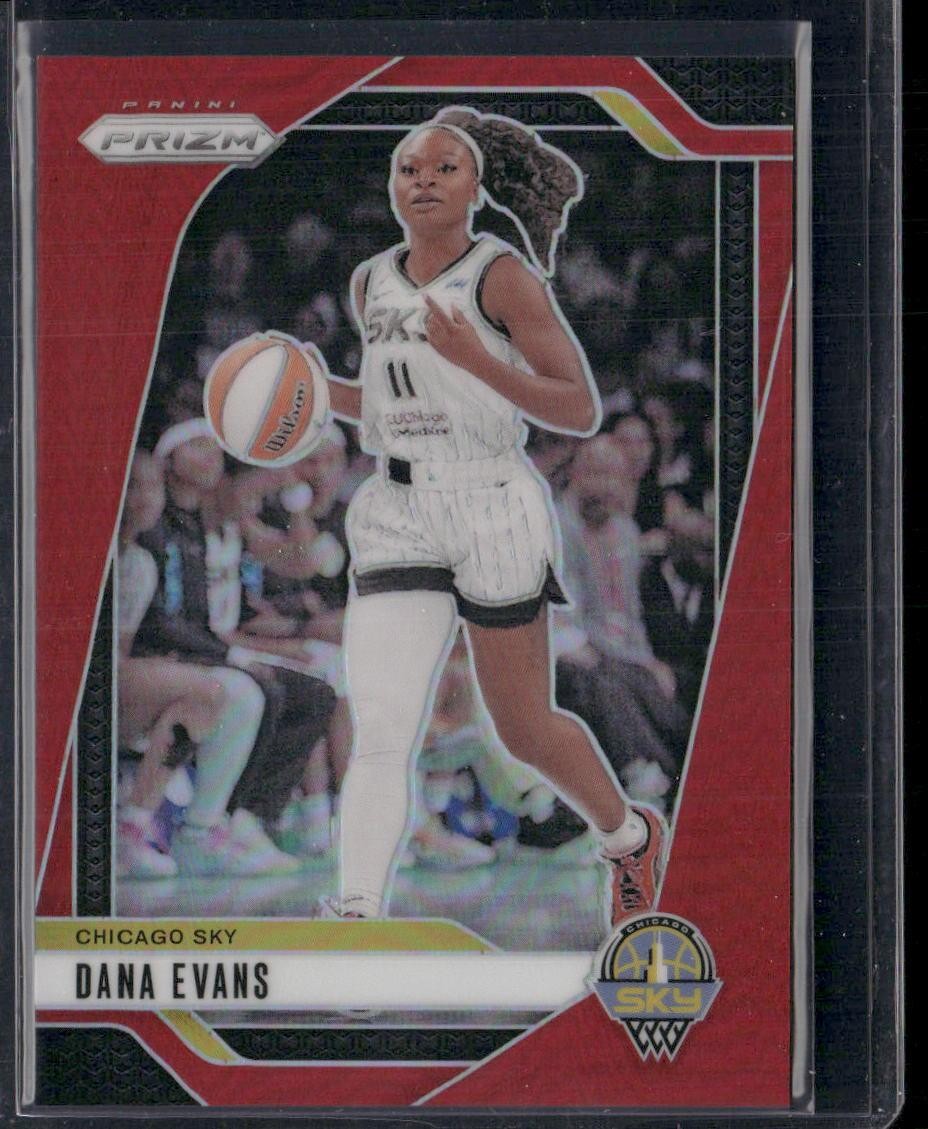 2024 Panini Prizm WNBA #72 Dana Evans Red Prizms #/299