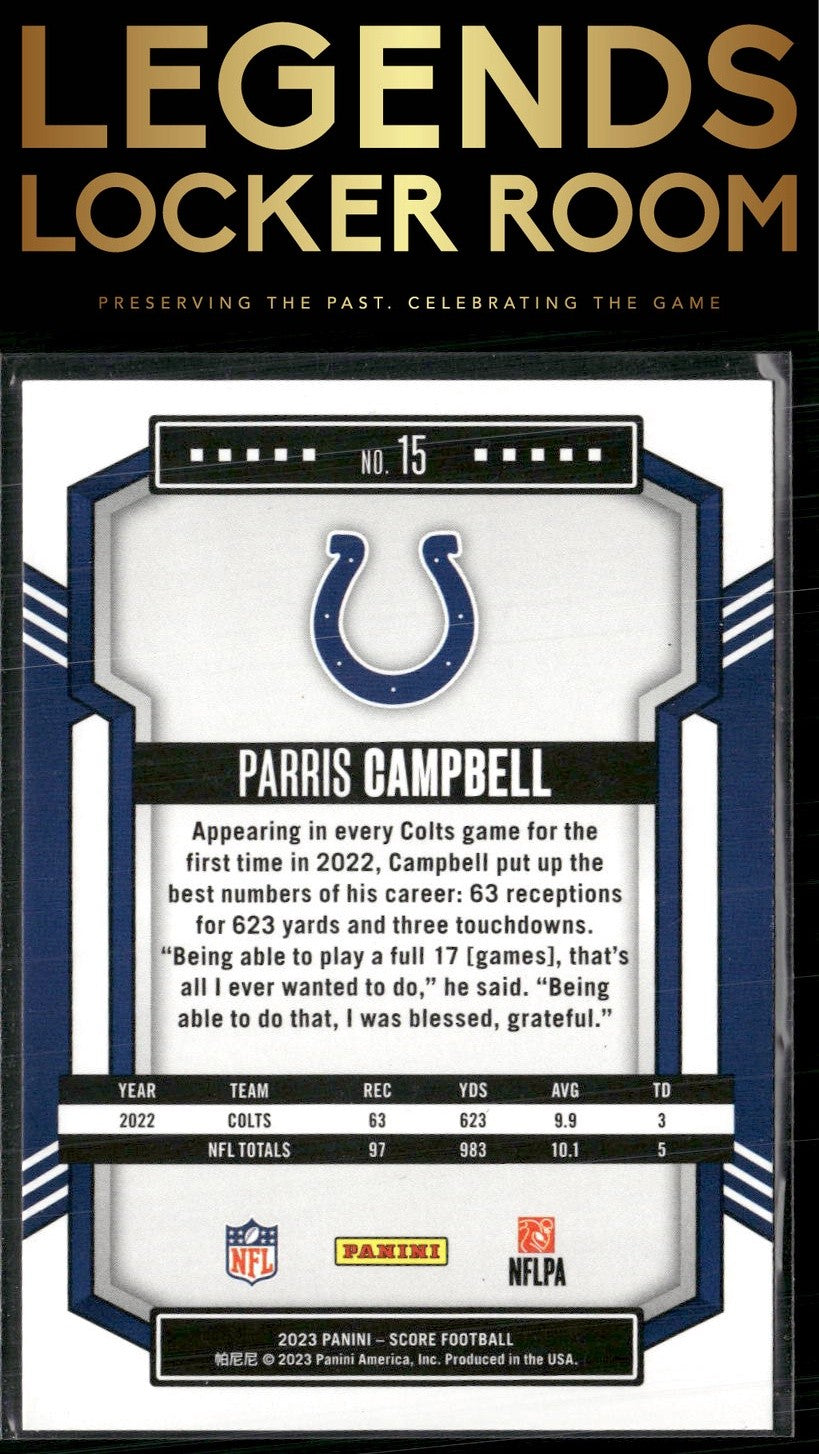 2023 Score #15 Parris Campbell