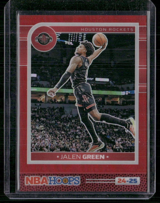 2024-25 Hoops #26 Jalen Green Premium Prizms Red #/99