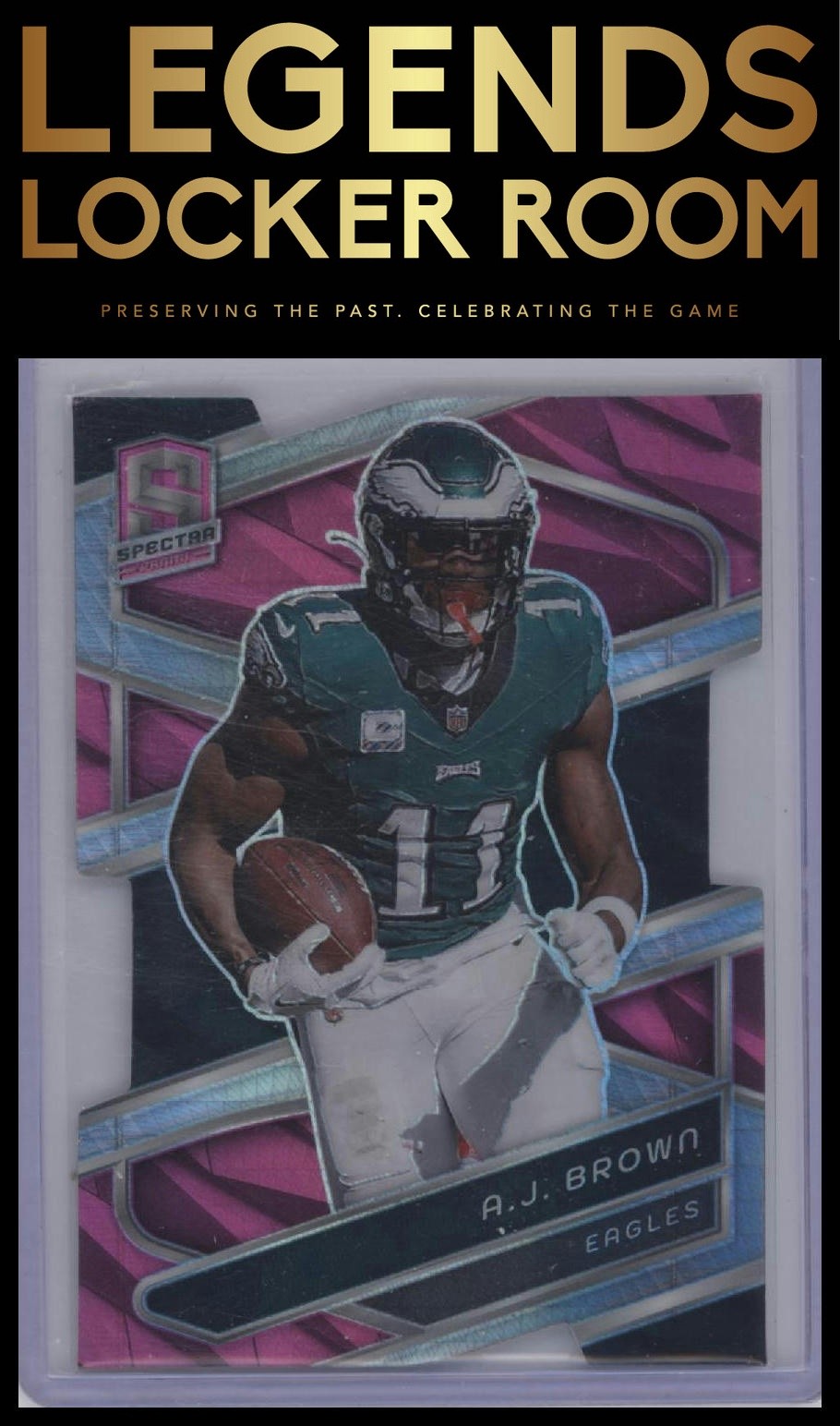 2024 Panini Spectra #83 A.J. Brown Neon Pink Die Cut #/20