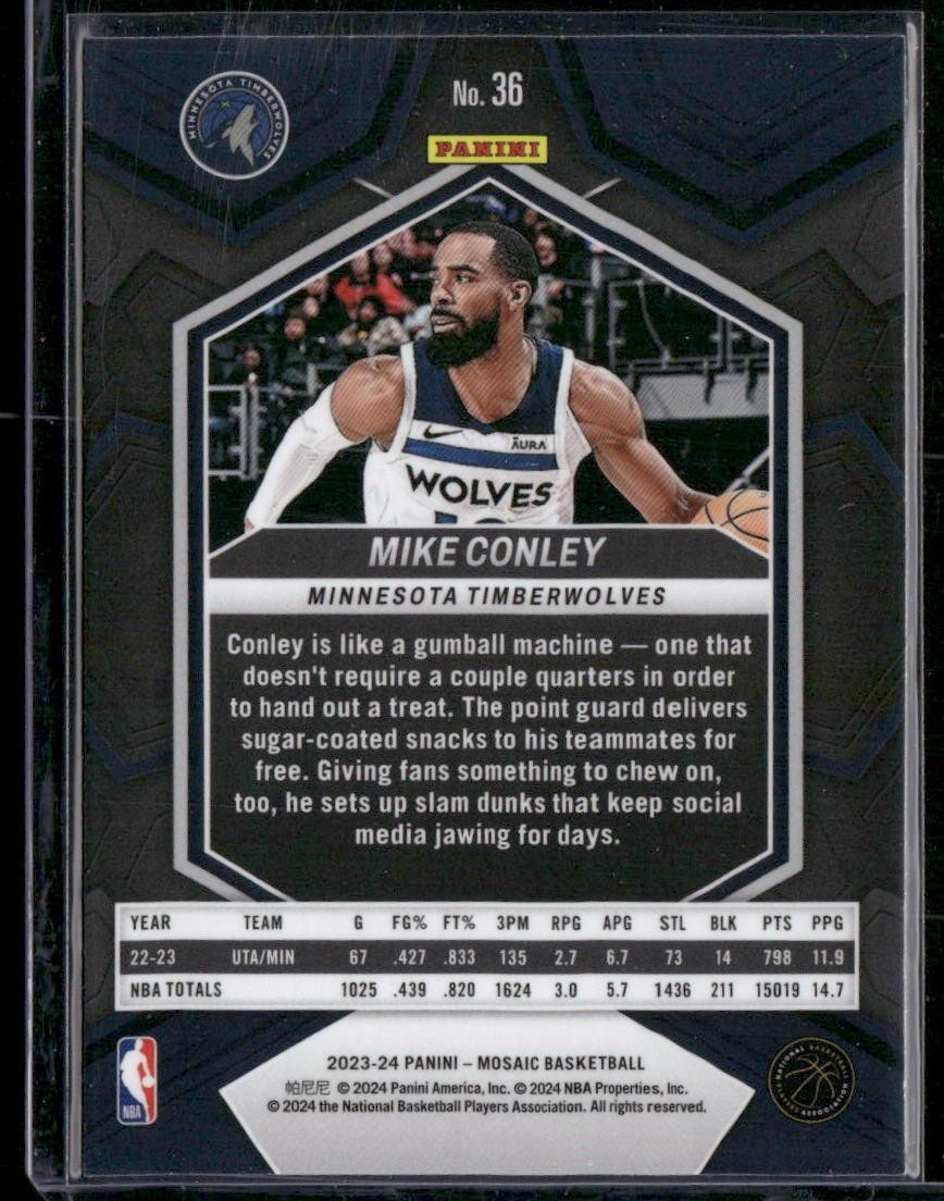 2023-24 Panini Mosaic #36 Mike Conley