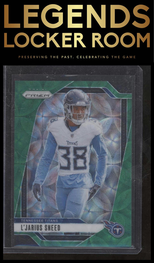 2024 Panini Prizm #283 L'Jarius Sneed Green Scope #/75