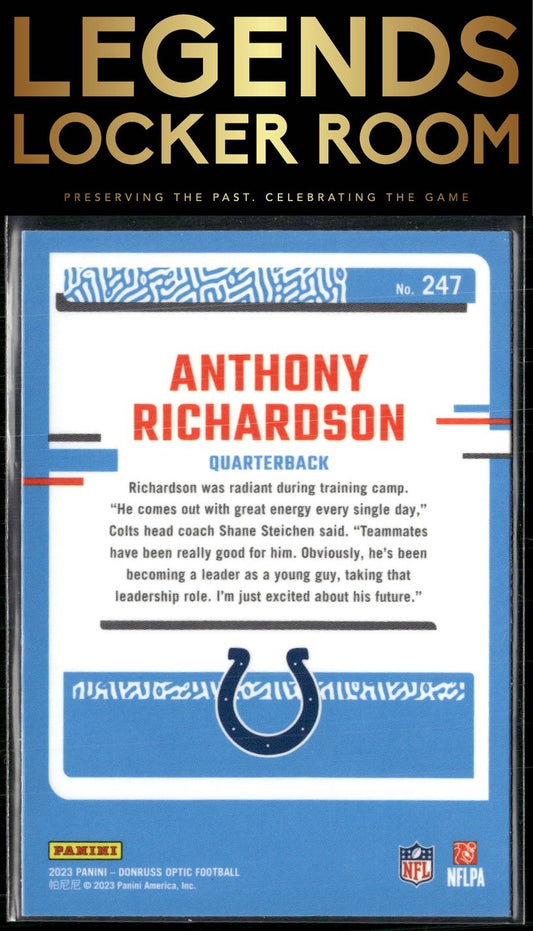 2023 Donruss Optic #247 Anthony Richardson
