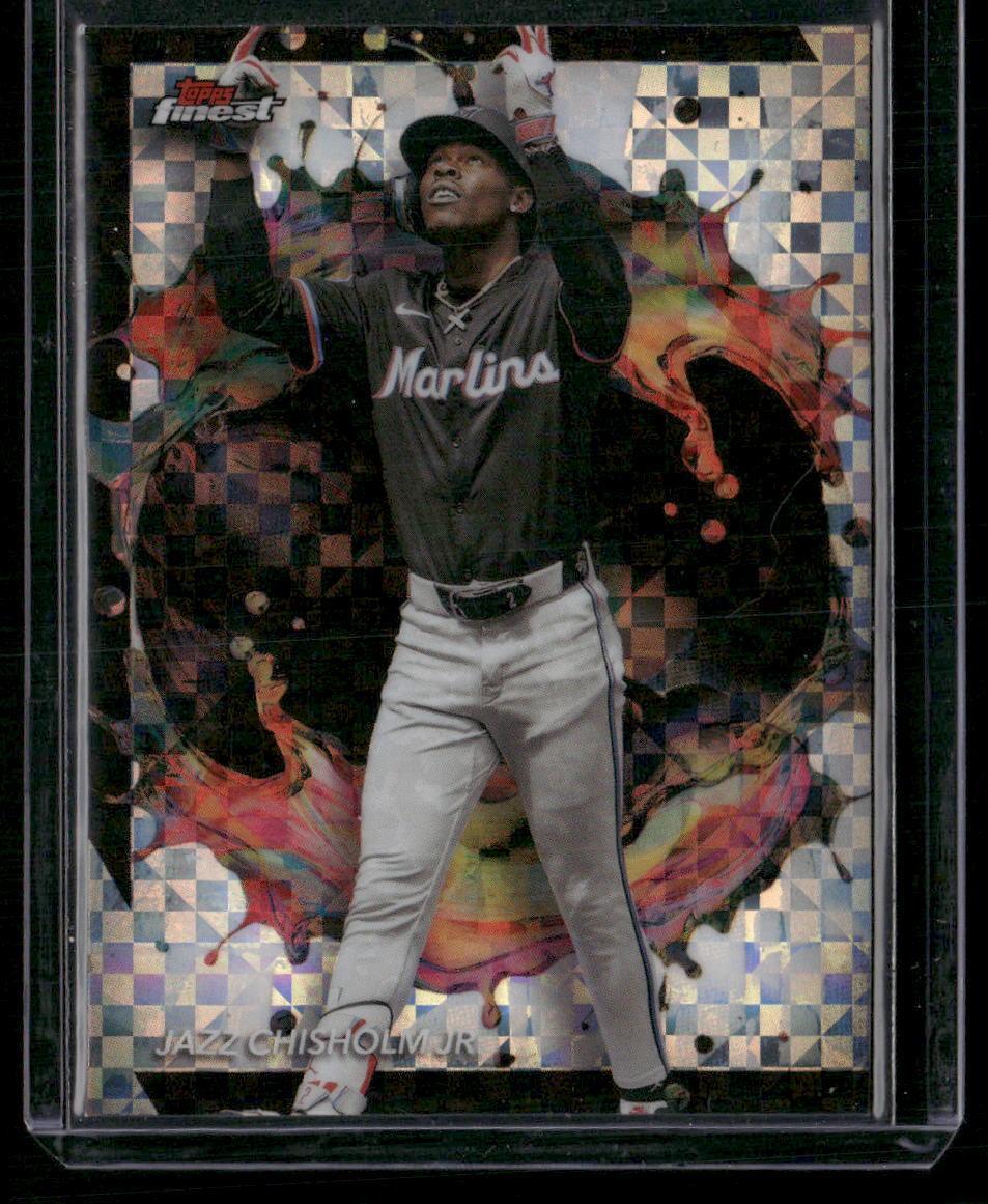 2024 Finest #209 Jazz Chisholm Jr. Checkerboard Refractors
