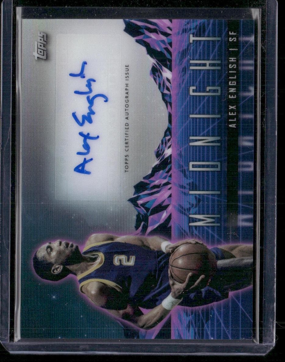 2023-24 Topps Midnight #HS-AEN Alex English Horizon Signatures