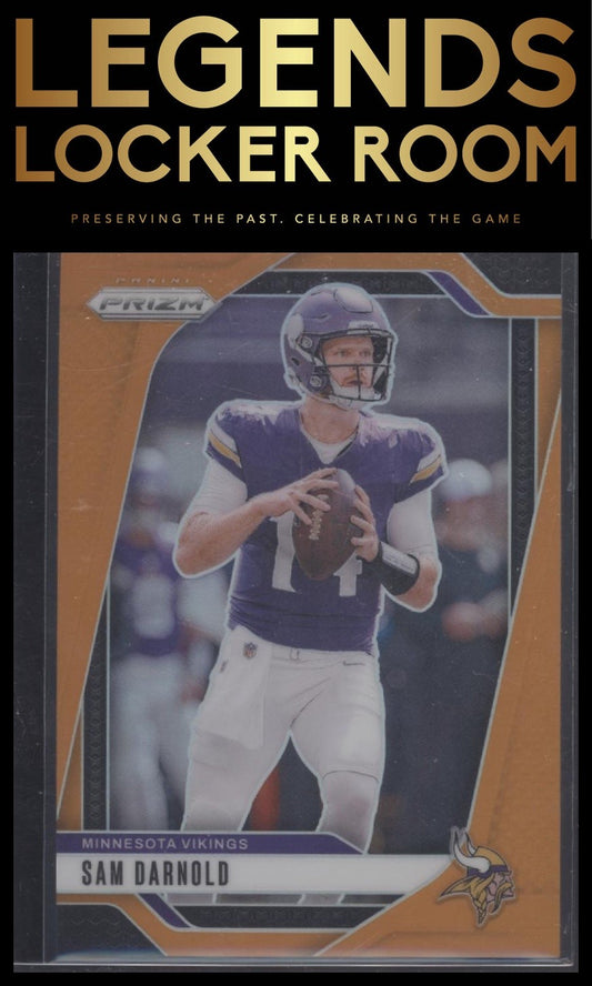 2024 Panini Prizm #185 Sam Darnold Orange #/249