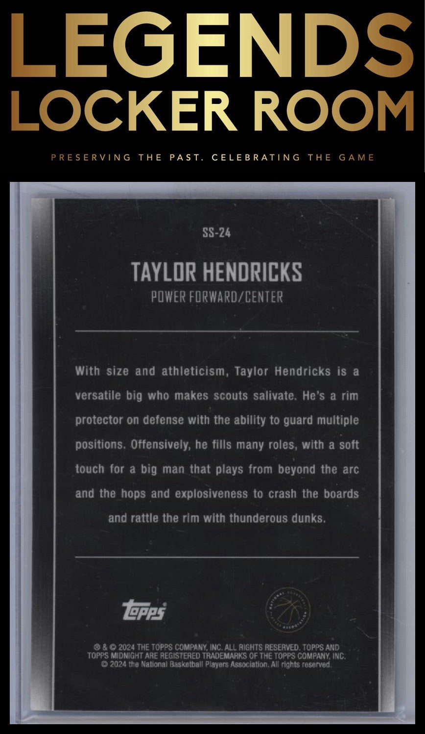 2023-24 Topps Midnight #SS-24 Taylor Hendricks Star Studded Dusk #/75