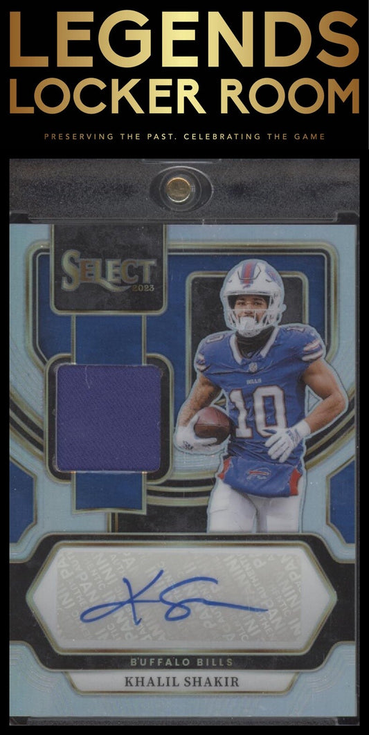 2023 Panini Select #SM-KS Khalil Shakir Signature Memorabilia Prizm #/199