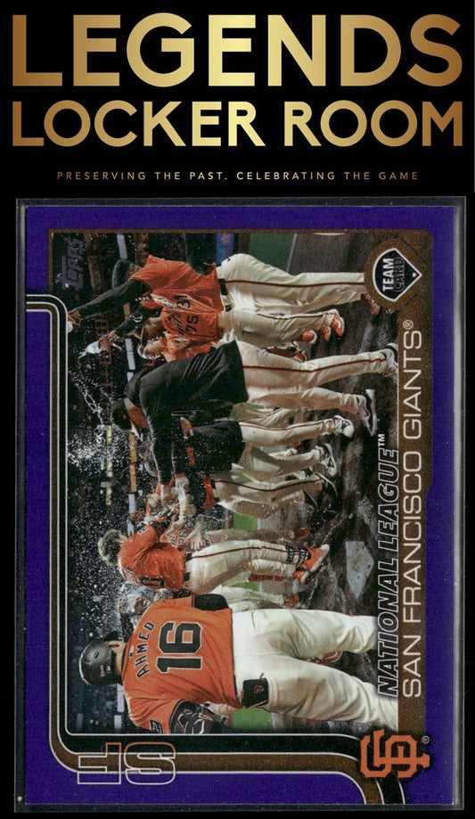 2025 Topps #514 San Francisco Giants Purple Holo Foil #/250