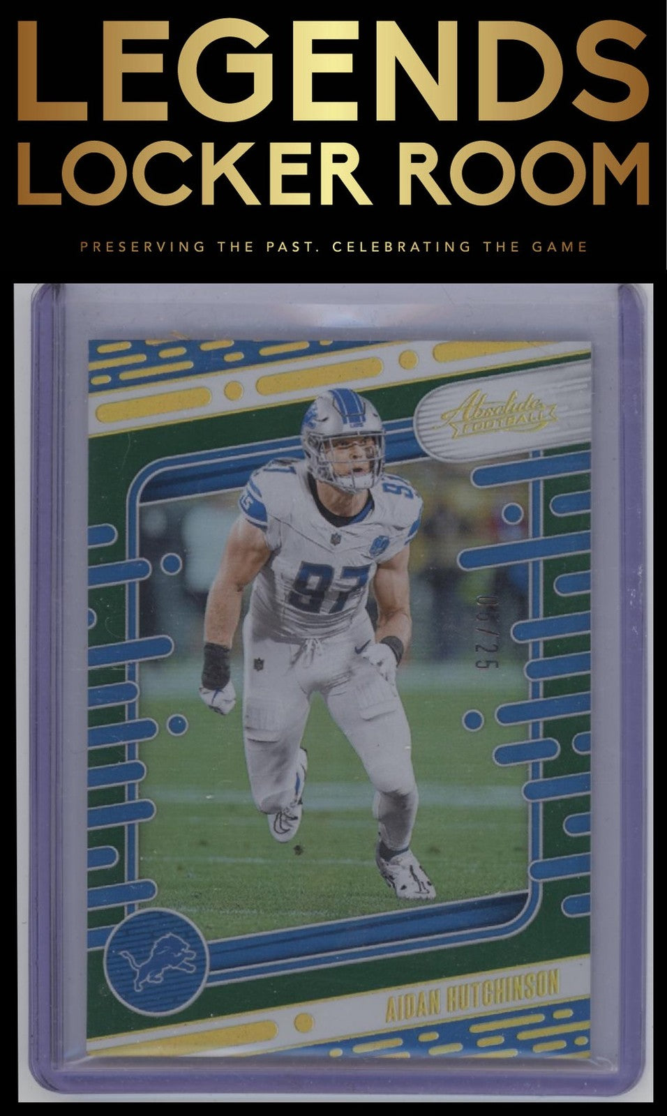 2024 Panini Absolute #34 Aidan Hutchinson Green Spectrum #/25