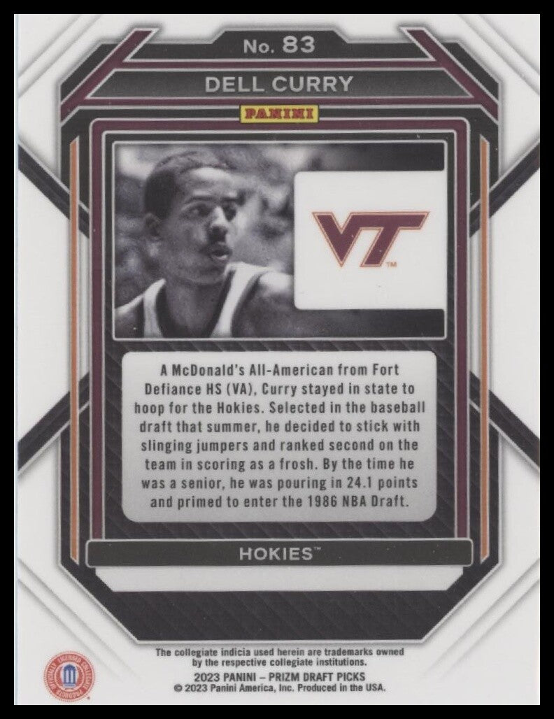 2023 Panini Prizm Draft Picks #83 Dell Curry