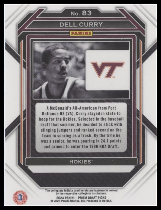 2023 Panini Prizm Draft Picks #83 Dell Curry