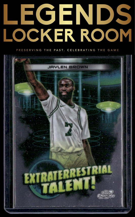 2023-24 Topps Chrome Cosmic #ET-2 Jaylen Brown Extraterrestrial Talent