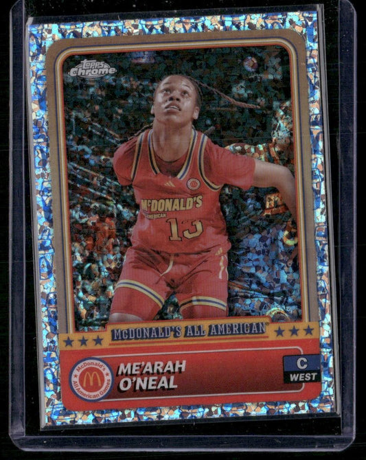 2024 Topps Chrome McDonald's All-American Me’Arah O’Neal McFlurry Refractor
