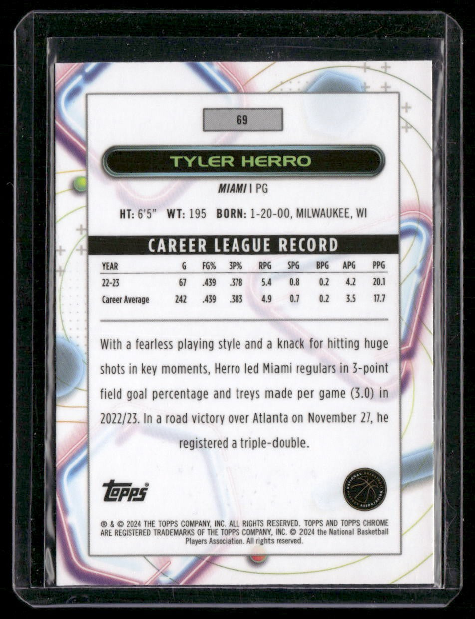 2023-24 Topps Chrome Cosmic #69 Tyler Herro