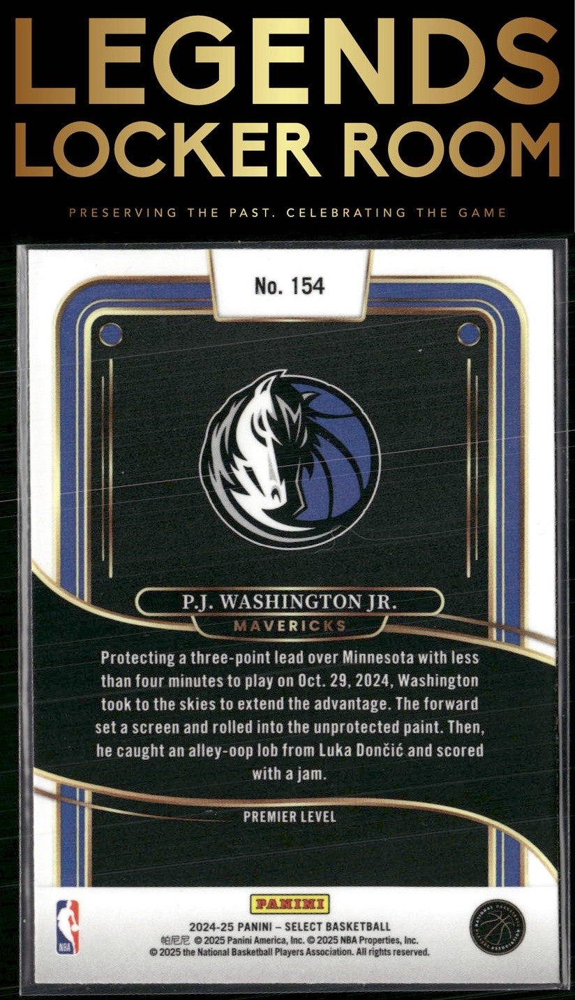 2024-25 Panini Select #154 P.J. Washington Jr.